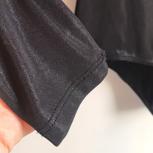 Zara black shiny body suit. Size Small. Excellent Used condition. - Picture 2 of 3